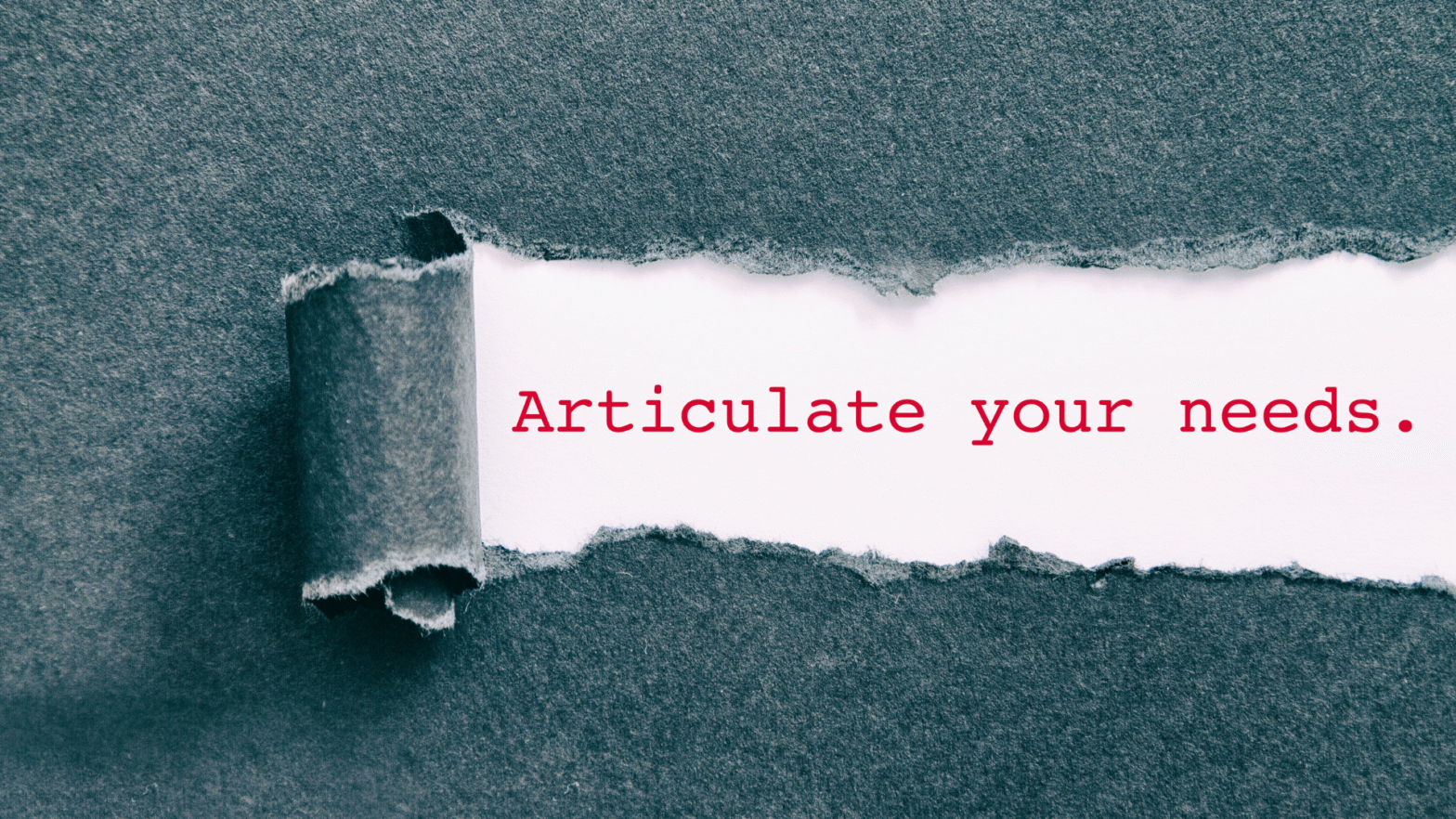 articulate your needs is what you do in a personal session (coaching, counseling, mentoring).